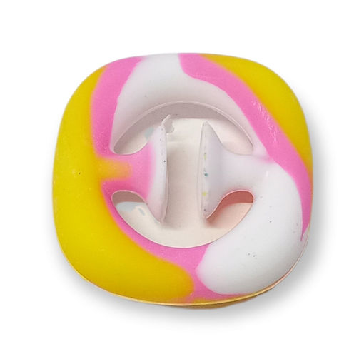 Picture of SNAP CLICK FIDGET PINK/WHITE/YELLOW